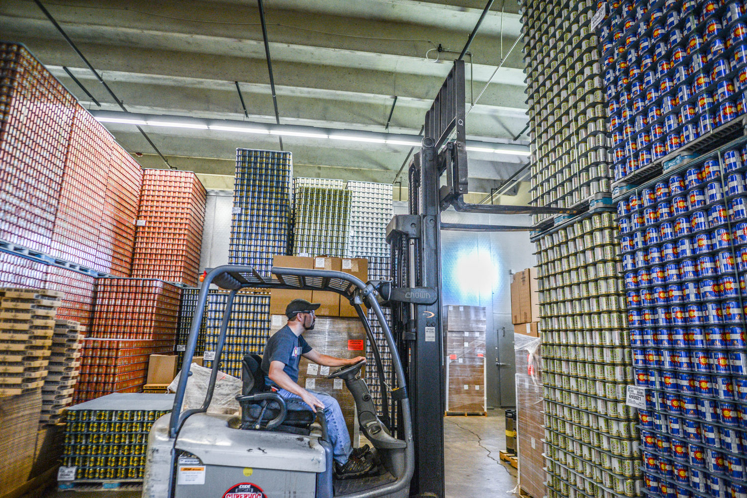 BA brewery forklift