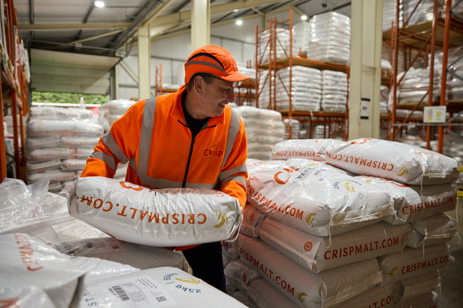 Crisp Malt sacks