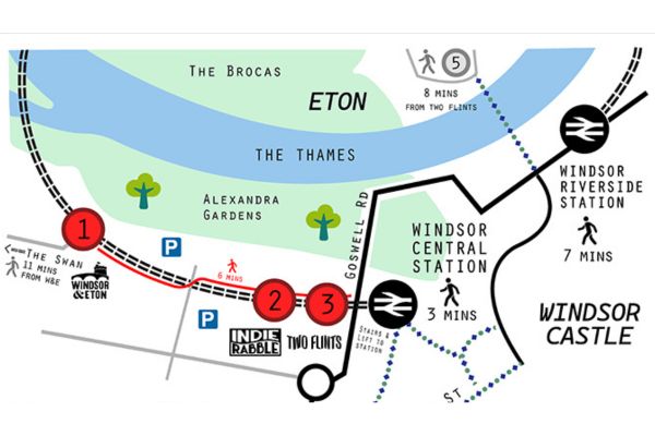 Windsor breweries map